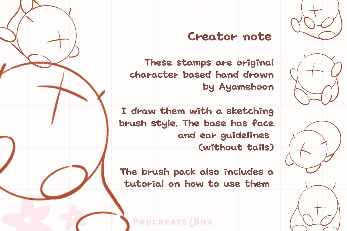 Animal Body Base Procreate Stamps, a Brush Add-On by ProcreateiBox (Photo 4 of 5)