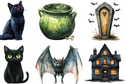 Spooky Halloween Clipart, an Illustration by Designking (Thumbnail 3 of 4)