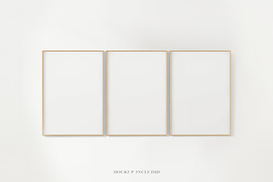 Minimalist Metal Frame Mockup Bundle