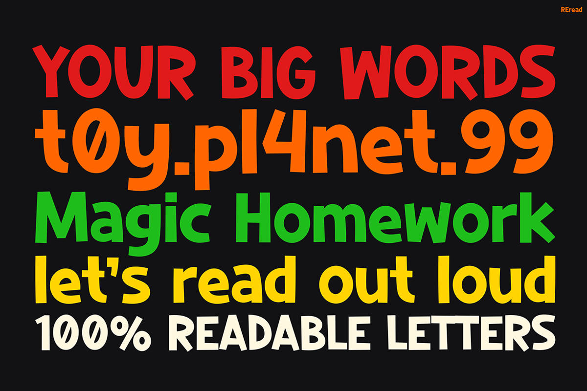 Reread, a Font by Pinisi ART (Photo 4 of 10)