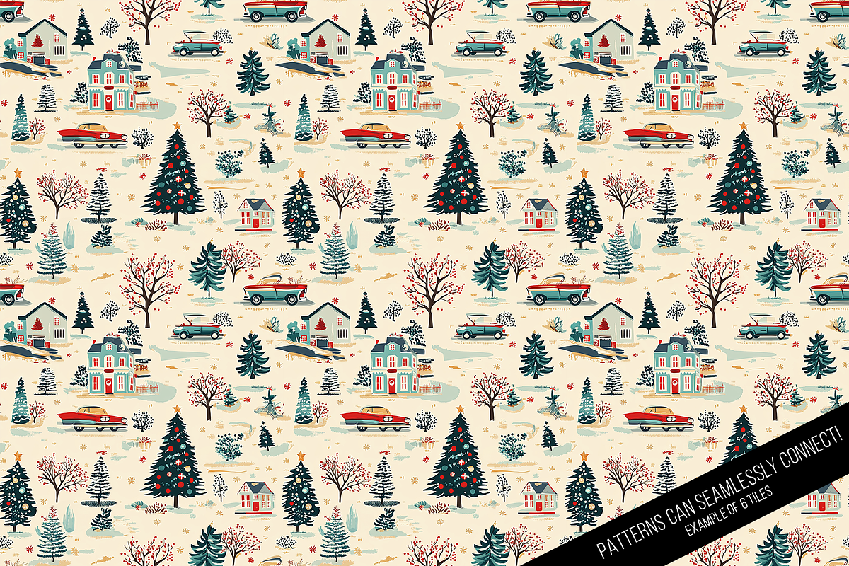 Vintage Holiday 2 Digital Paper, a Pattern Graphic by Chromolume Studio (Photo 28 of 28)