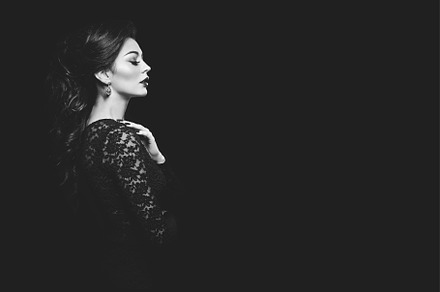 Beautiful young woman in lace dress stock photo containing beautiful and model