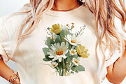 Watercolor Flower Clipart, an Illustration by DreamCafeArt (Thumbnail 5 of 6)
