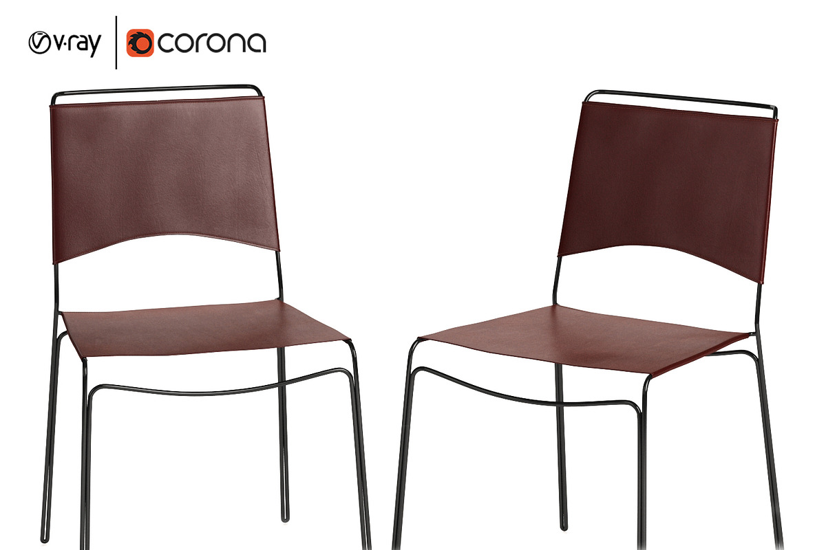 TRACE LEATHER CHAIR, a Furniture 3D Model by NOMODOL (Photo 1 of 5)