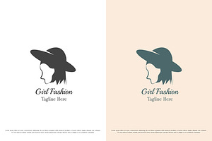 Girl Fashion Hat Logo Design Icon, a Branding & Logo Template by Morvana Crew