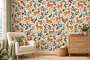 Juniper Hollow Winter Woodland, a Pattern Graphic by Colorsfav (Thumbnail 2 of 7)