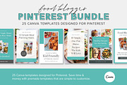 25 Food Blogger Pinterest Templates, a Social Media Template by Fallon Gerst (Thumbnail 1 of 4)