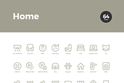 Home Icons - Pixi Line, an Outline Icon by Scott Dunlap (Thumbnail 6 of 9)