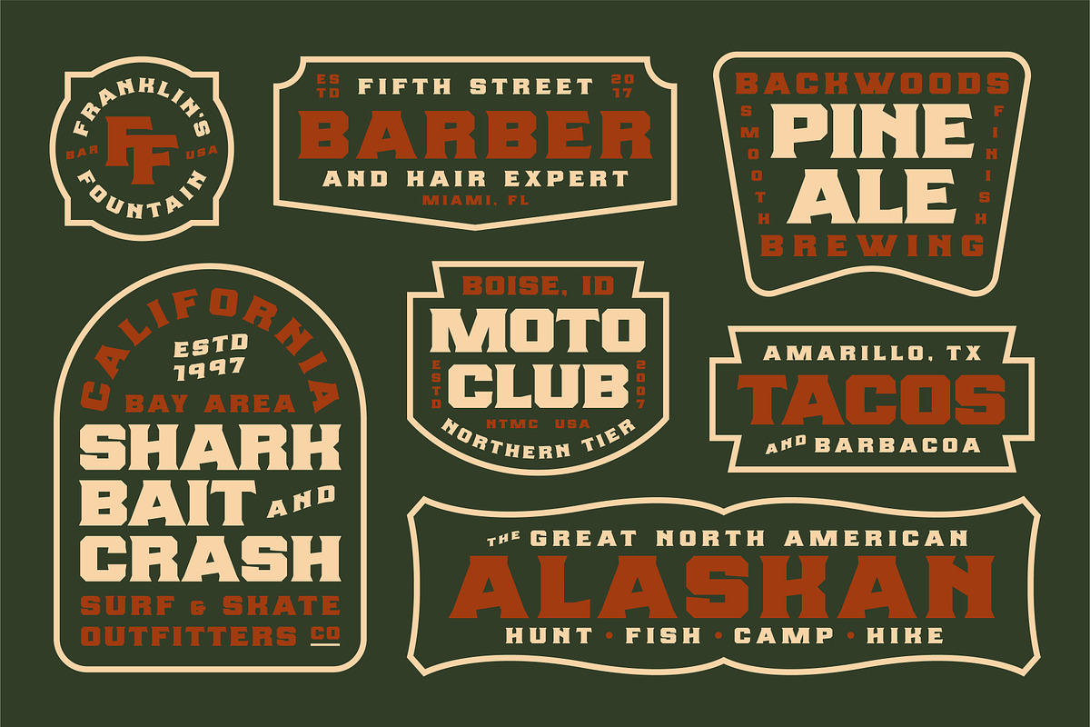 Lost Creek, a Serif Font by Dead Moose Studio (Photo 7 of 11)