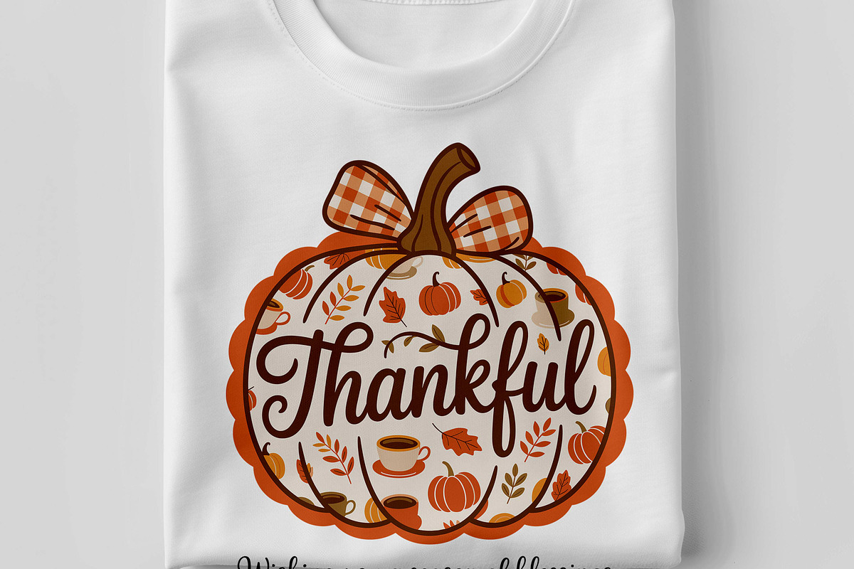Thankful T Shirt Design, Preppy Fall, a Seasonal Illustration by Unique Design Team (Photo 2 of 7)