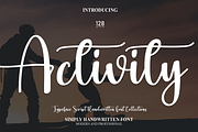 Activity | Script Font, a Script Font by Scratchones (Thumbnail 1 of 8)