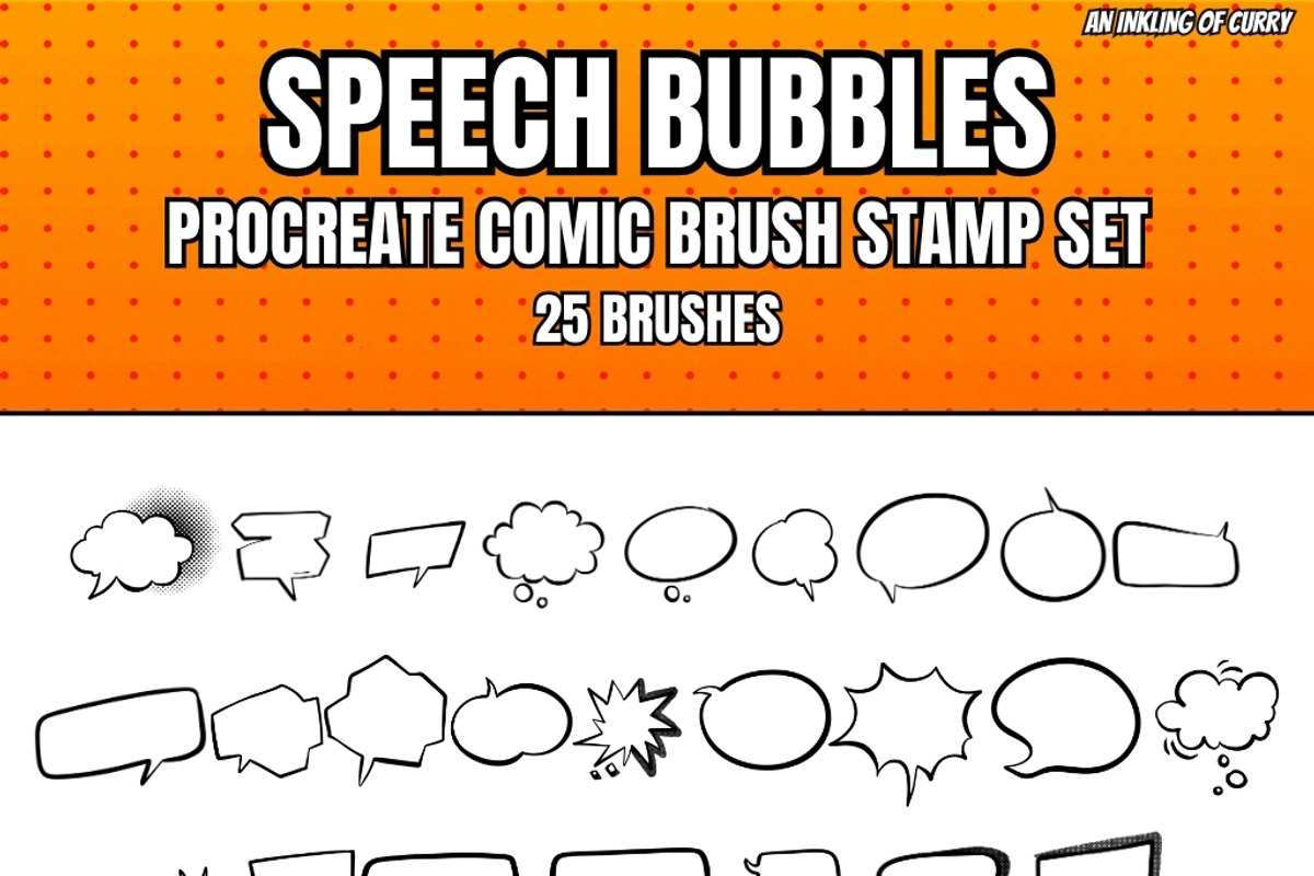Ultimate Procreate Comic Brush Combo, a Brush Add-On by An Inkling Of Curry (Photo 3 of 8)
