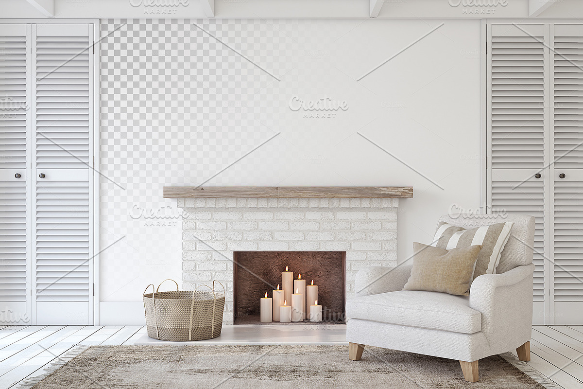 FARMHOUSE STYLE Wall&Frame Mockups, a Poster Template by MyHomeMockups (Photo 2 of 12)