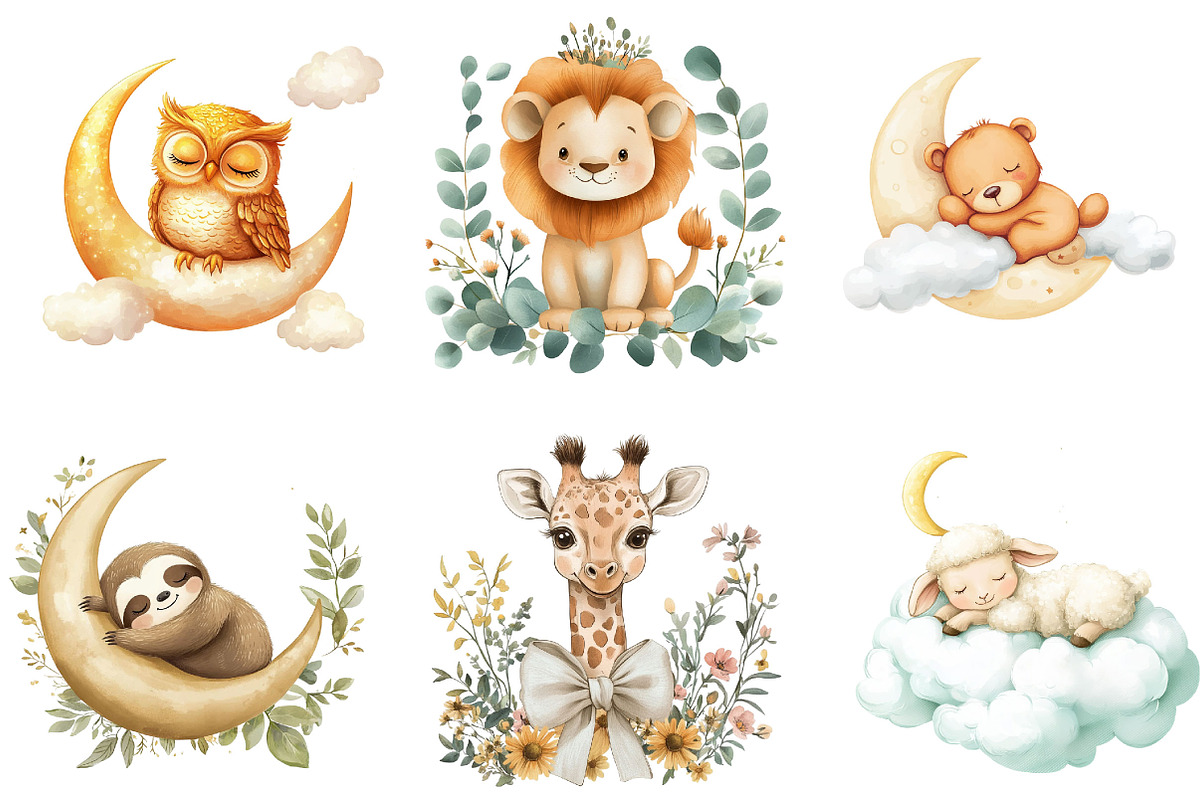 Neutral Baby Shower Clipart, a Seasonal Illustration by Designking (Photo 4 of 5)