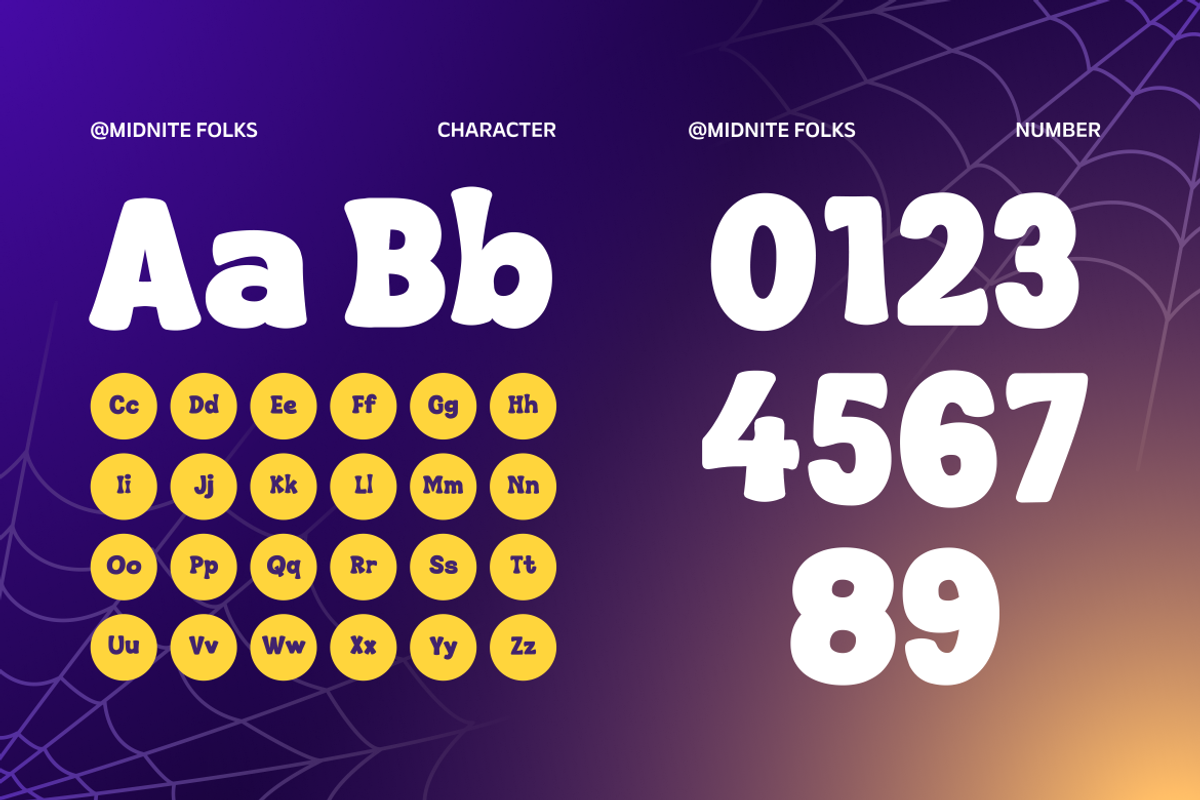 Midnite Folks - Display Font, a Font by Studio Moara (Photo 4 of 8)