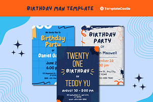 happy Birthday Invitation Templates