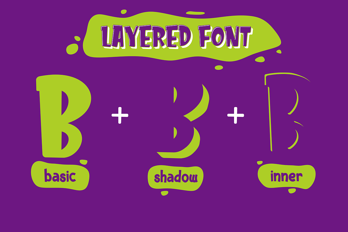 Kids Zone // Layered Font preview 2