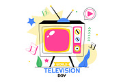 10 World Television Day Illustration, a Technology Illustration by denayunebgt (Thumbnail 4 of 4)