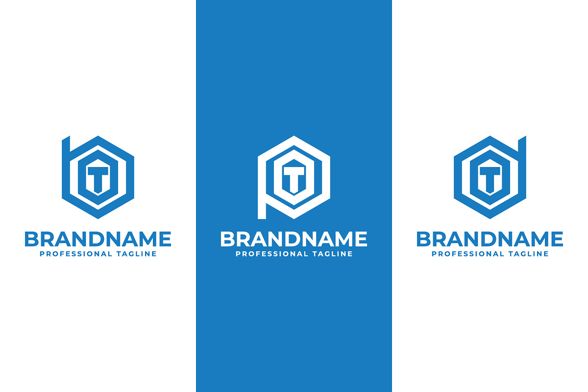Letters BOT POT DOT Hexagon Logo, a Branding & Logo Template by Pray Art Design Studio