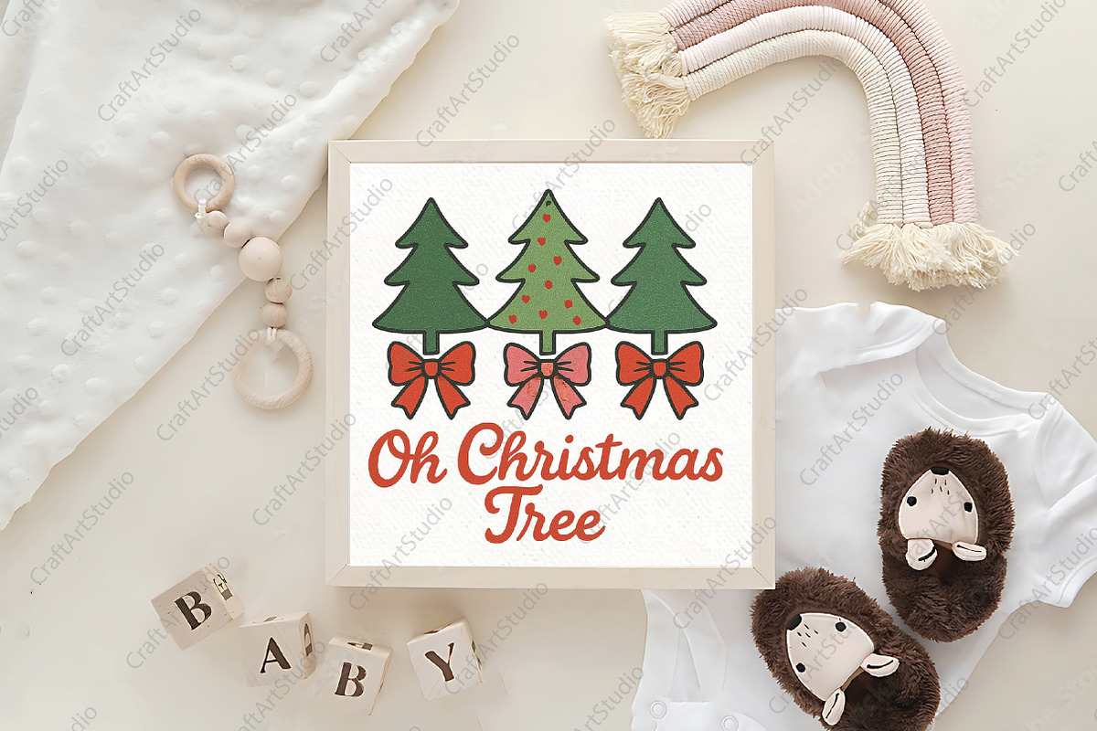 Christmas Tree Hand Drawn PNG, an Illustration by CraftArtStudio (Photo 4 of 4)