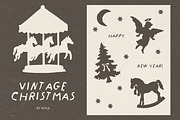 Retro Folk Christmas: 110 Graphics, a Seasonal Illustration by Veyla (Thumbnail 5 of 15)