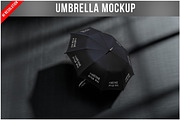 Umbrella Mockup on Dark Surface PSD, an Advertising Mockup by Bruno's Shop (Thumbnail 1 of 4)