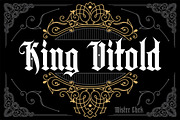 King Vitold, a Blackletter Font by Mister Chek (Thumbnail 1 of 2)