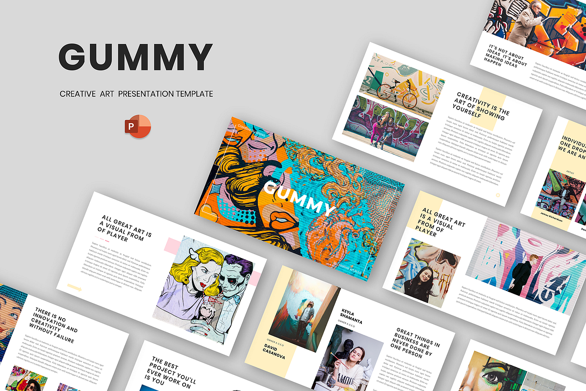 Gummy - Creative Art PowerPoint, a Presentation Template by Biwarastudio (Photo 1 of 5)