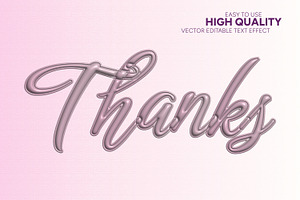 Thanks Text Effect Design, a Layer Style Add-On by CreativeShaper