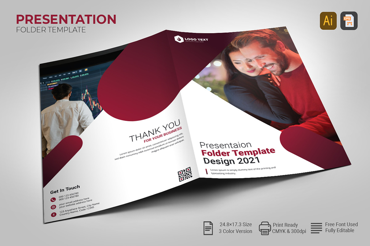 Presentation Folder Template Design, a Poster Template by zahidhossainalif (Photo 1 of 6)