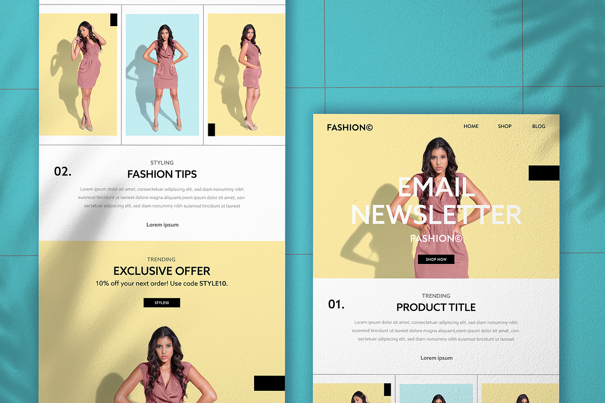 Minimal Fashion E-Newsletter, a Templates & Theme by wavebreak