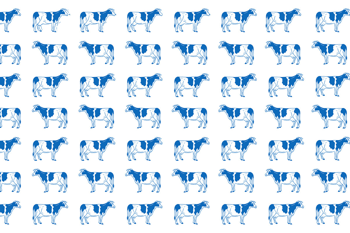 Vector Bovine Graphics, an Animal Illustration by Dorey Kronick Art&Design (Photo 14 of 19)