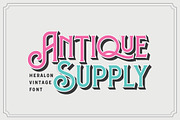 Heralon – Layered Vintage Font, a Serif Font by Typebae (Thumbnail 5 of 8)