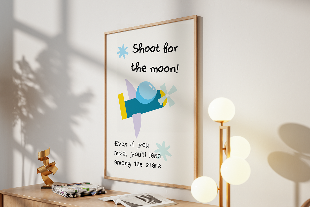 Space Children's Quotes Poster Print, an Object Graphic by digitalsbydepi (Photo 3 of 9)