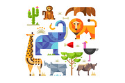 Magic animal world, geometric flat, an Animal Illustration by Oleg Beresnev (Thumbnail 3 of 5)
