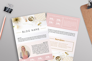 Peachy Resume Media Kit /2 Page