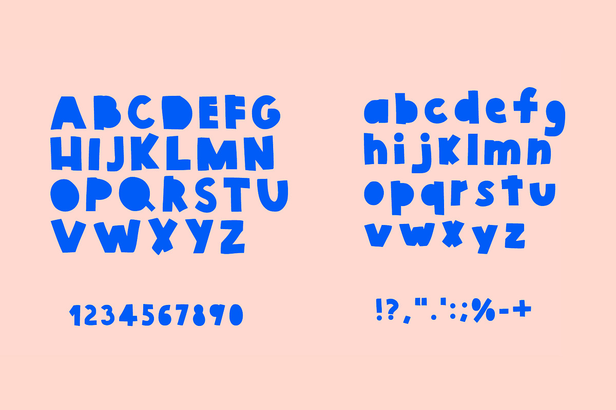 bold and playful kids font MICKLON, a Font by Ashiya Pixel (Photo 3 of 12)
