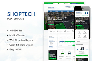 SHOPTECH Clean PSD Tempalate