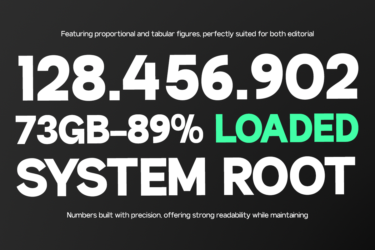 GC Rotalum - Modern Bold Sans, a Sans Serif Font by Glyphonic (Photo 4 of 15)