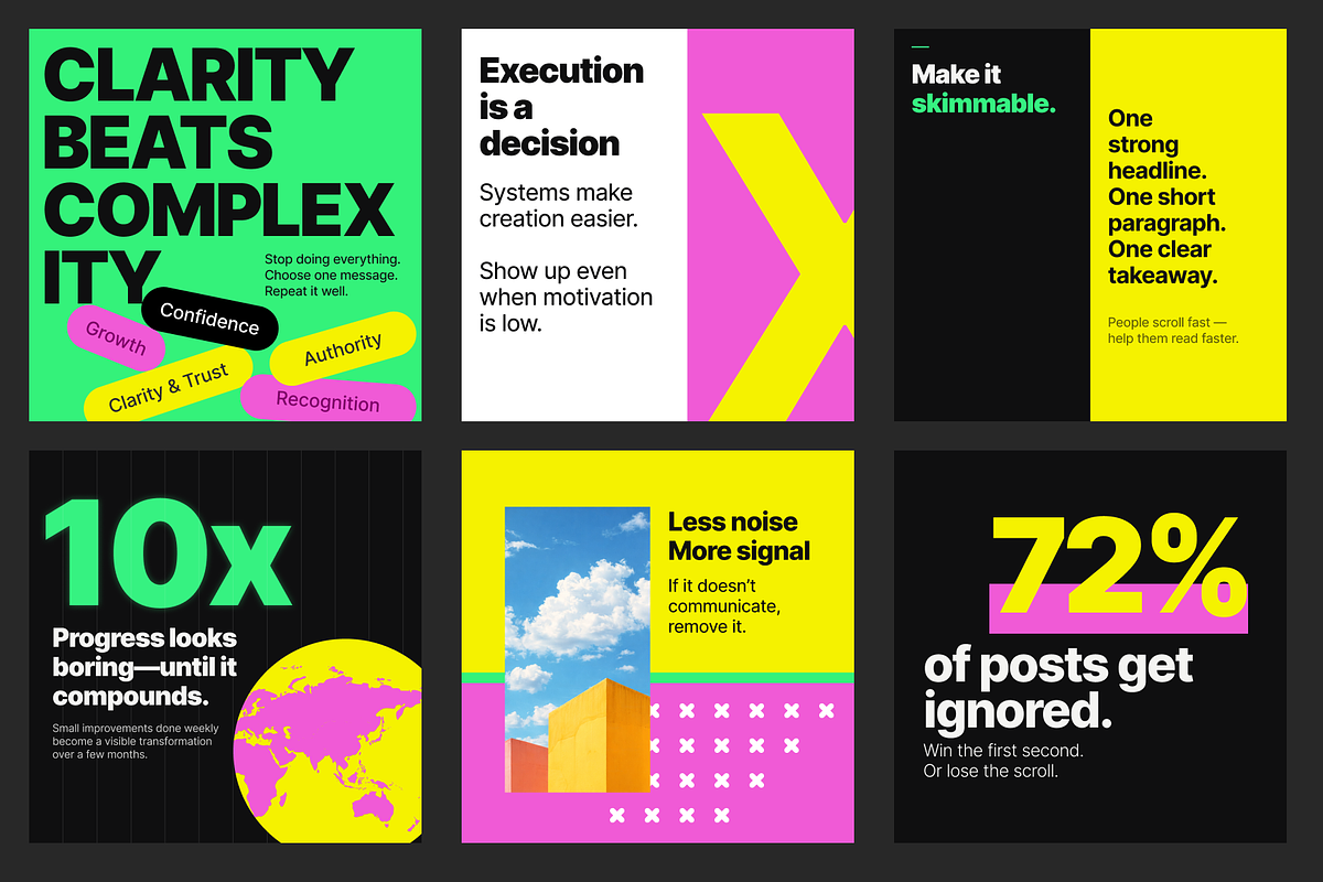30 Neon Instagram Templates, a Social Media Template by xStudio (Photo 2 of 5)