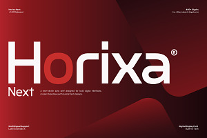 Horixa Next Modern Connected Sans