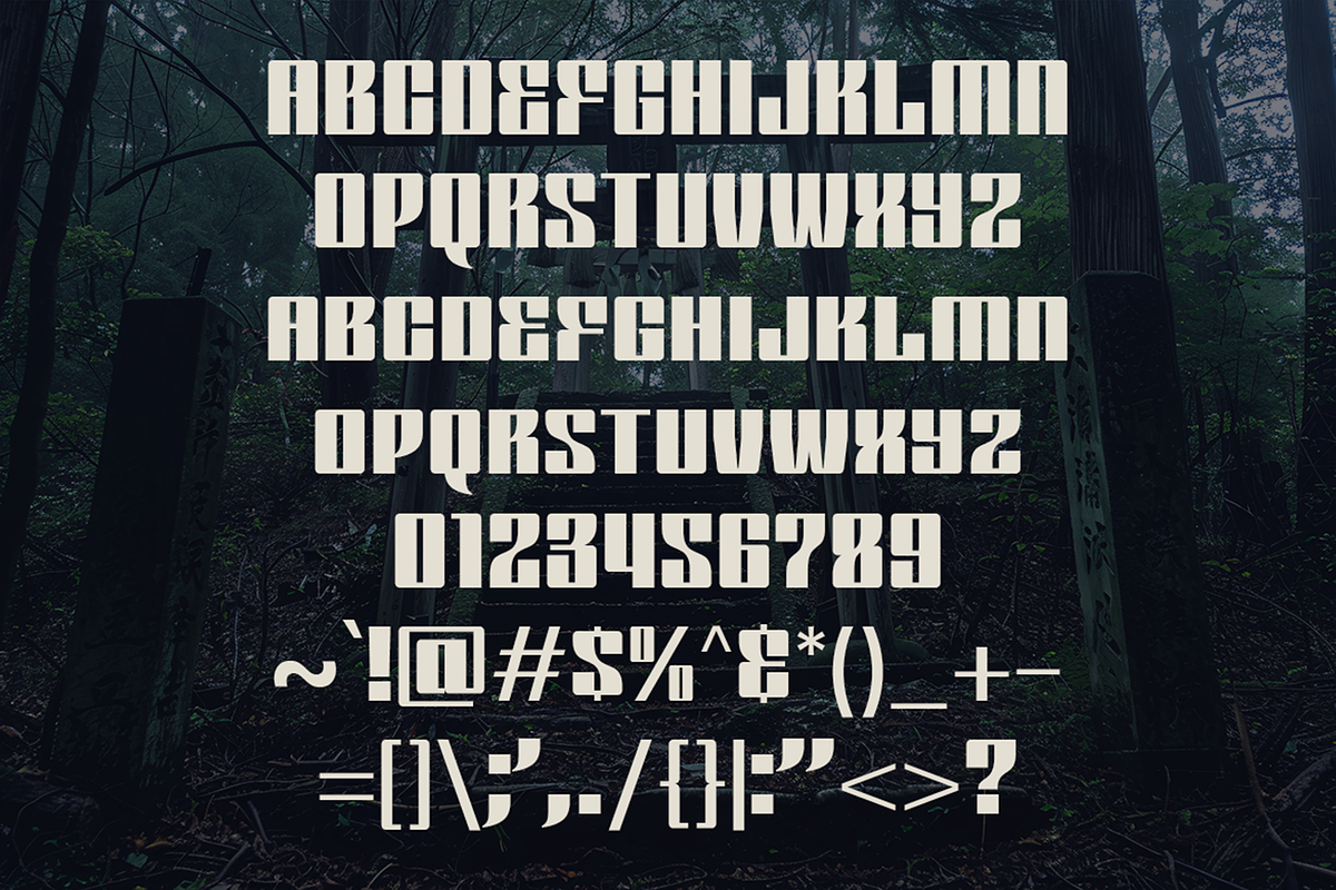 Besqar - Bold Square Fonts, a Sans Serif Font by Konstantine Studio (Photo 4 of 4)