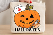 Nurse Pumpkin Halloween PNG, a Seasonal Illustration by DreamCafeArt (Thumbnail 3 of 7)
