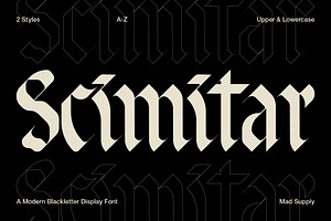 Scimitar | Blackletter Display Font