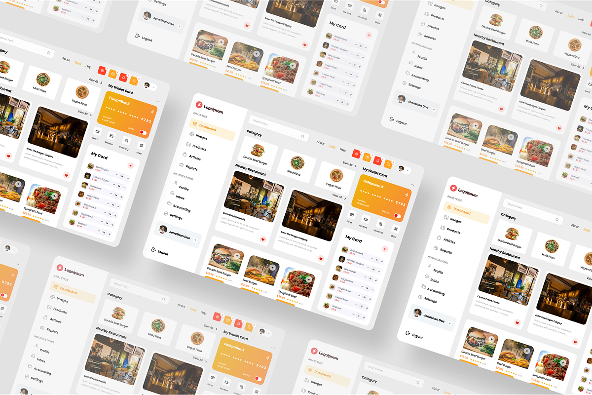 Makluwe - Food Admin Dashboard, an UI Kit Template by SquidPixey (Photo 4 of 5)