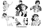 50s ADS Templates + Collage Cutouts, a Background Graphic by Pulpixel Design (Thumbnail 5 of 15)