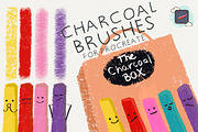 The Procreate Charcoal Box, a Brush Add-On by Just Bia (Thumbnail 1 of 5)