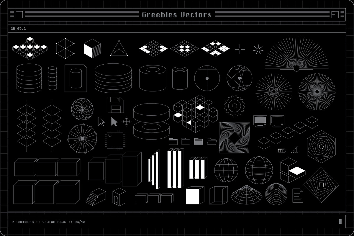 Greebles Vector Pack, an Object Graphic by MiksKS (Photo 11 of 24)