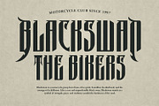 Puscreb Modern Mystical Blackletter, a Blackletter Font by Maulana Creative (Thumbnail 3 of 7)