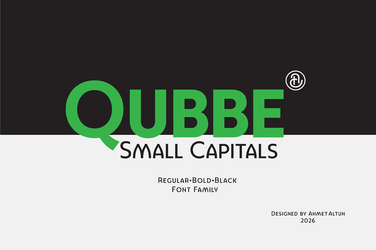 Qubbe, a Sans Serif Font by Ahmet Altun (Photo 1 of 5)